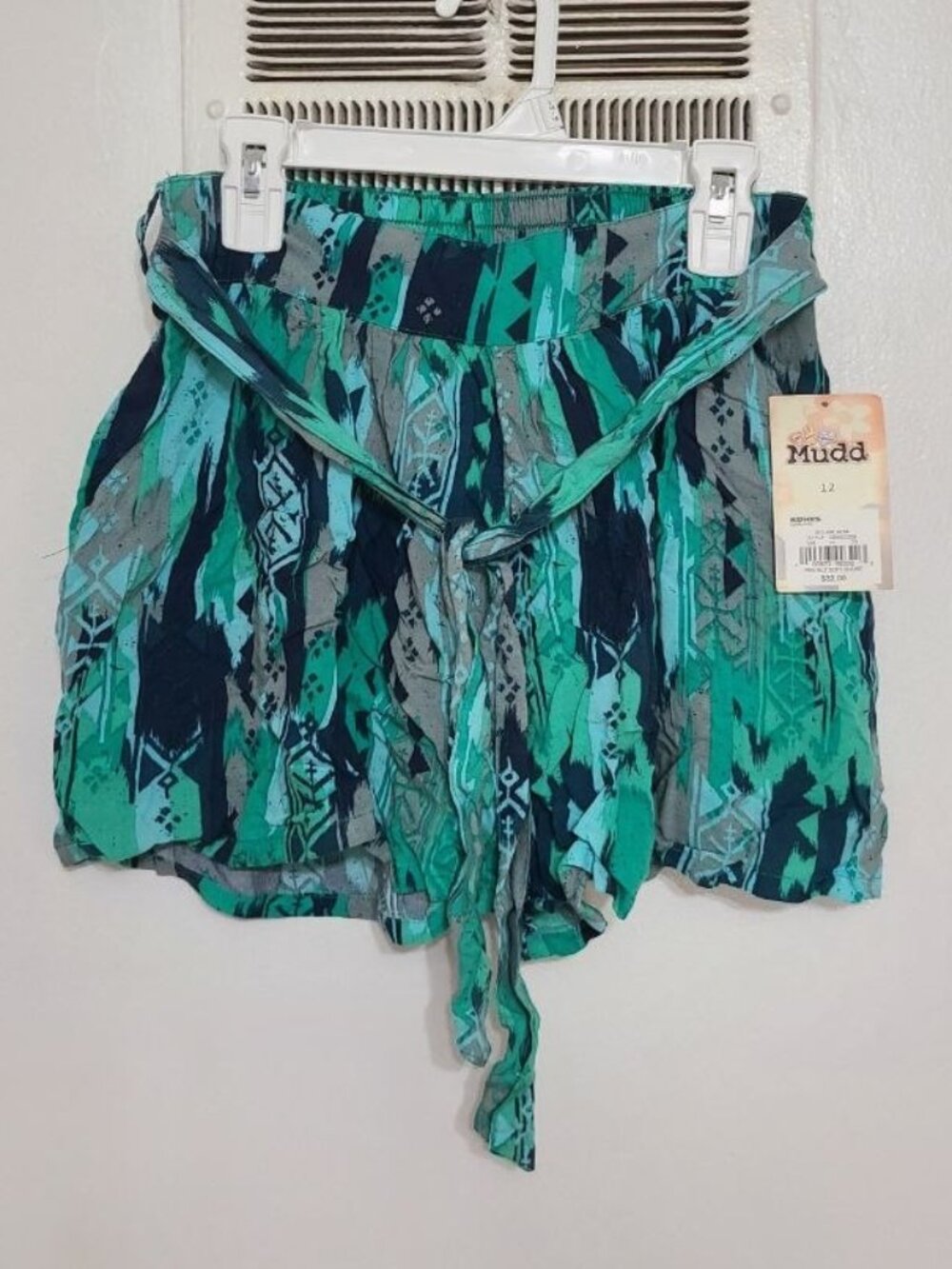 Mudd Girls Soft Belted Shorts